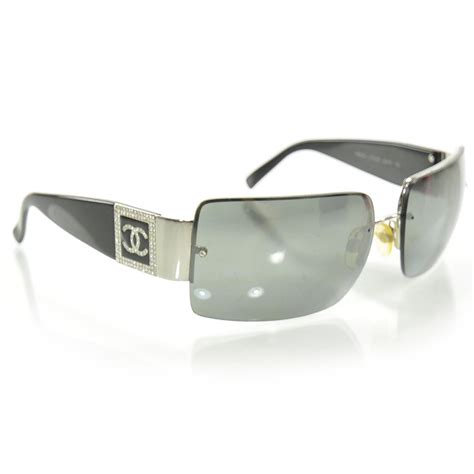 chanel sunglasses 4095-b|CHANEL Crystal CC Logo Sunglasses 4095 B Black.